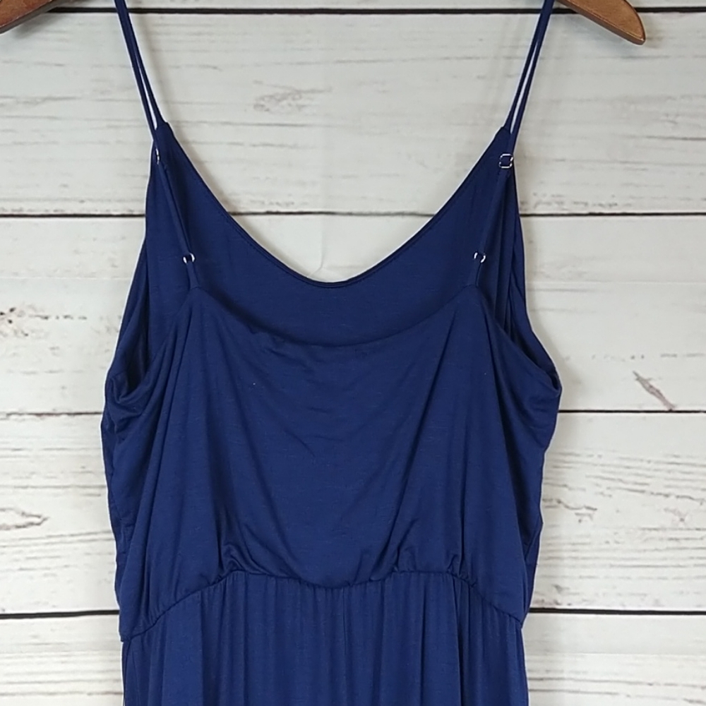 NWT Lulu's 'Watch the Sunset' Navy Blue Maxi Dress - Picture 5 of 6